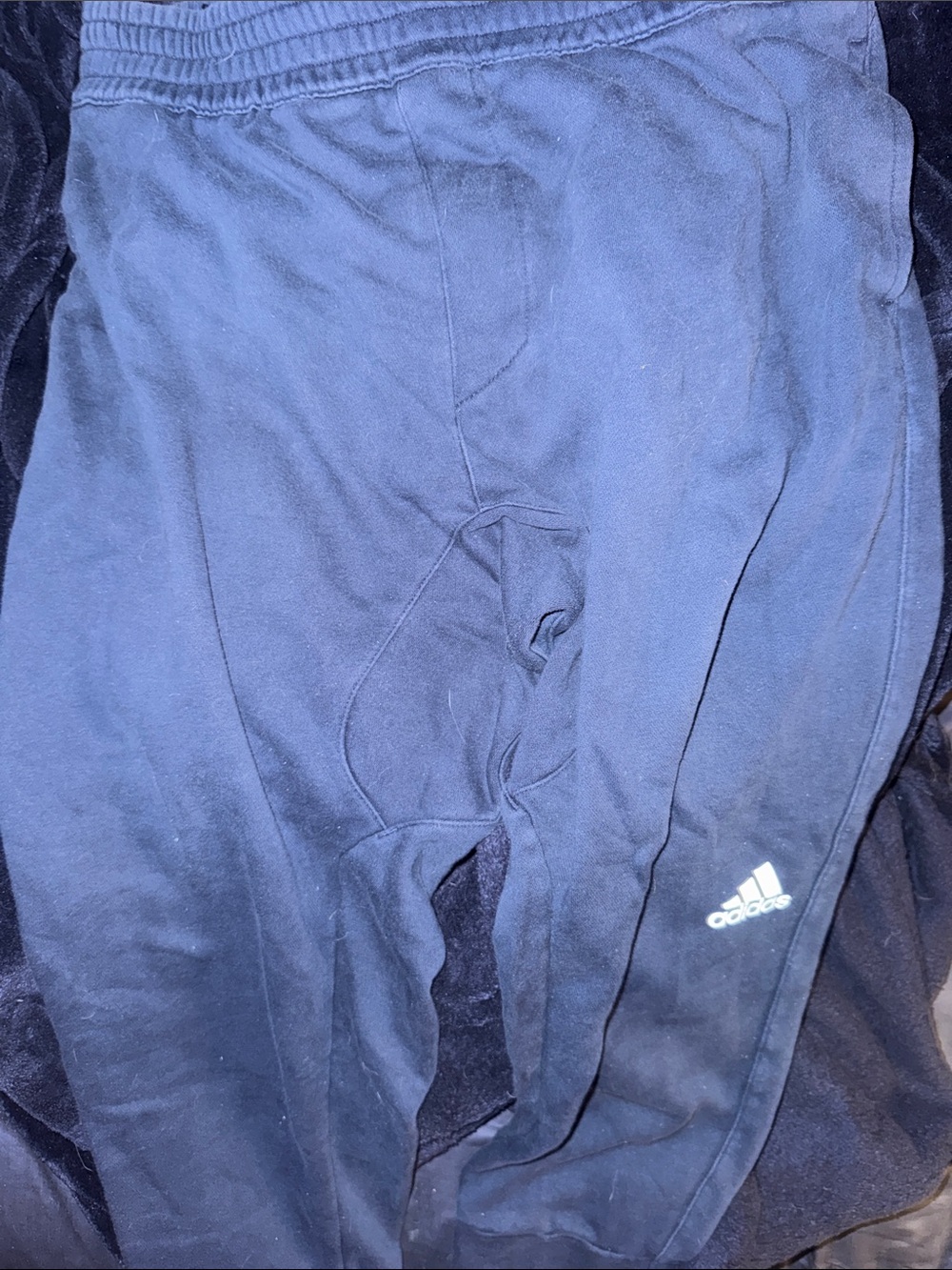 Men’s Adidas Navy Blue Athletic Bottoms XL